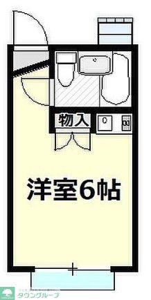 BCASA坂戸RE-BORN(ワンルーム/1階)の間取り写真