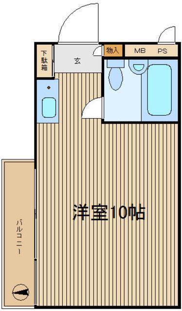 ライオンズマンション東池袋第3(ワンルーム/10階)の間取り写真