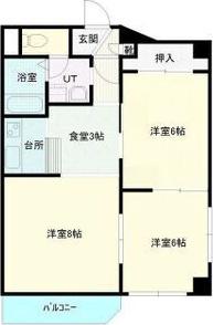 パークヒル24(2LDK/1階)の間取り写真