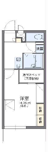 レオパレスCRANEI(1K/3階)の間取り写真