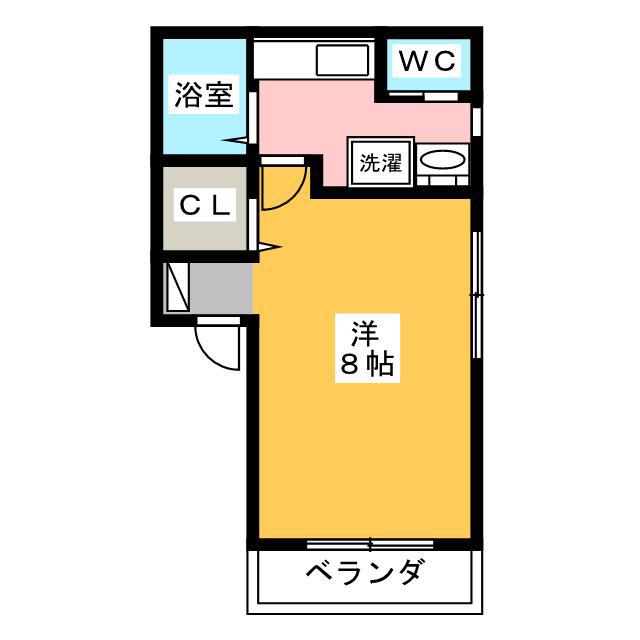 STARSHIP長後(1K/1階)の間取り写真