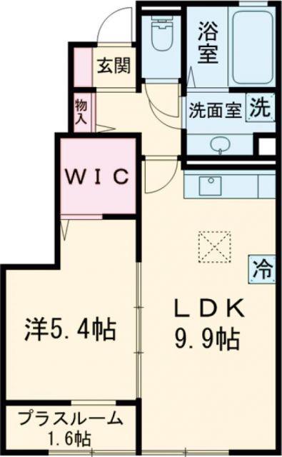 フォレストM(1LDK/1階)の間取り写真