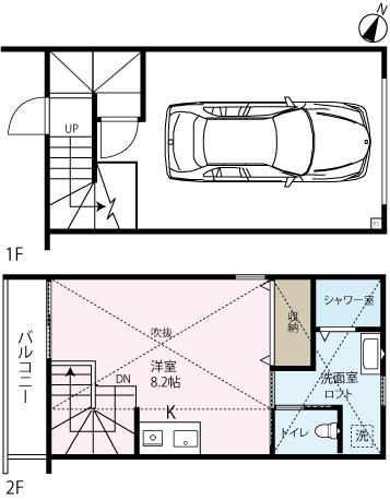 INCELL ADMIT 袖ヶ浦(ワンルーム/1階)の間取り写真