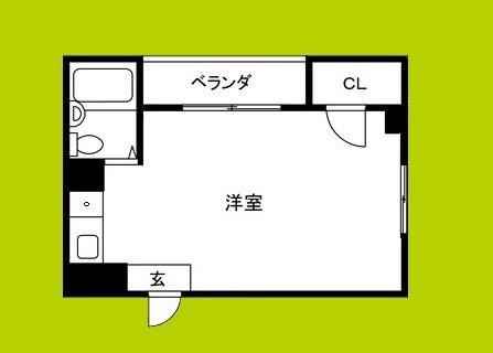 リバーヒル大桐(ワンルーム/3階)の間取り写真
