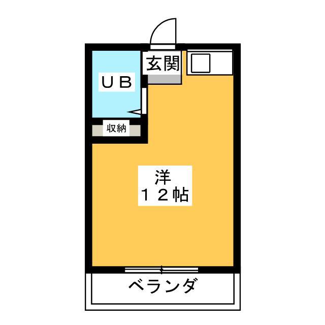 サンハイム 36(ワンルーム/1階)の間取り写真