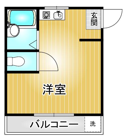 FJレジデンス八事(ワンルーム/2階)の間取り写真