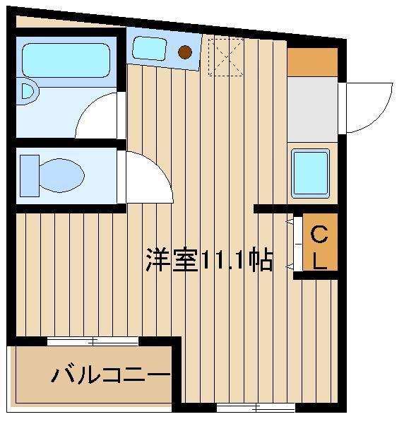 アークヒルズ(ワンルーム/5階)の間取り写真