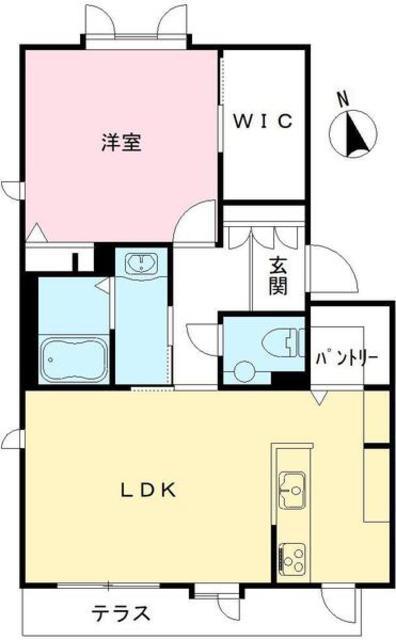 DAIKENN浜寺南町(1LDK/2階)の間取り写真