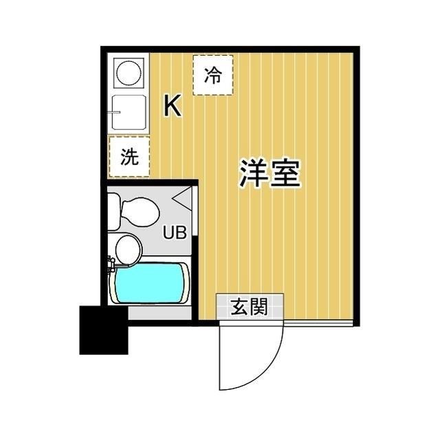 ホーメイレジデンス南馬込II(ワンルーム/2階)の間取り写真
