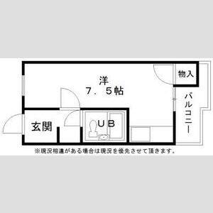 RIZEONE富田林レジデンスI(ワンルーム/3階)の間取り写真