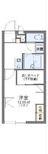 レオパレスSHIMADA弐番館(1K/1階)の間取り写真