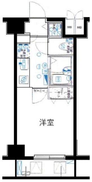 ステージグランデ桜台駅前(1K/6階)の間取り写真