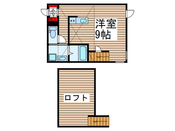 MAISON DE BEAUT(ワンルーム/1階)の間取り写真