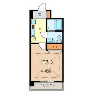JC GRANDE MODO(1K/8階)の間取り写真