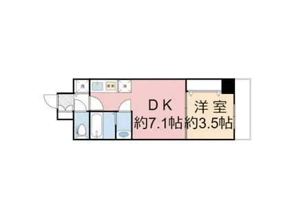 レオンコンフォート天王寺東(1DK/5階)の間取り写真