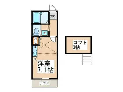 ソラーナ町田(ワンルーム/1階)の間取り写真