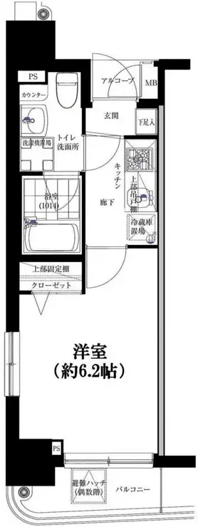 グリフィン横浜・桜木町七番館 9階階 間取り