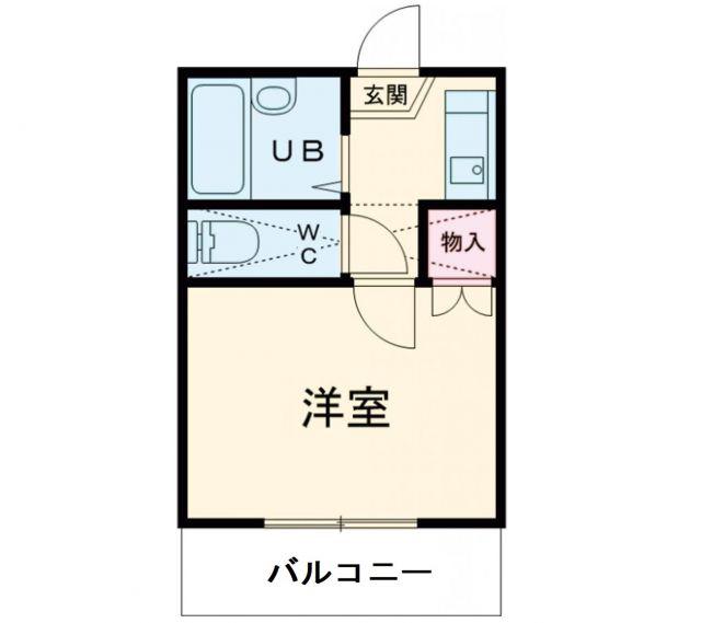 MASMAS(1K/2階)の間取り写真