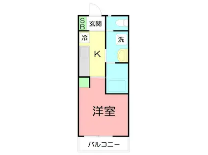 BRIGHT STAGE TSUJIDO(ワンルーム/1階)の間取り写真
