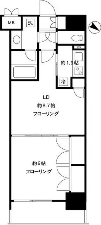 エピック東日本橋レジデンス 7階階 間取り
