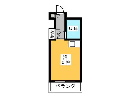 メゾン・ド・ノア元横山(ワンルーム/4階)の間取り写真