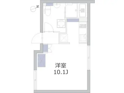 アレーロ大岡山(ワンルーム/2階)の間取り写真