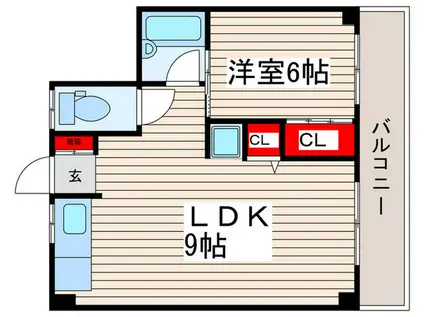 小泉マンション(1LDK/4階)の間取り写真