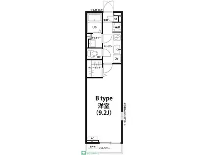 リブリ・エクセル(1K/1階)の間取り写真