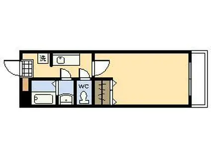 アメニティ谷口(1K/3階)の間取り写真