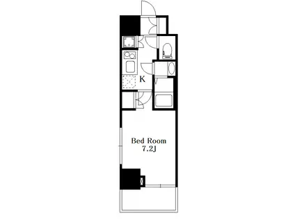 FIERTE中野(1K/5階)の間取り写真