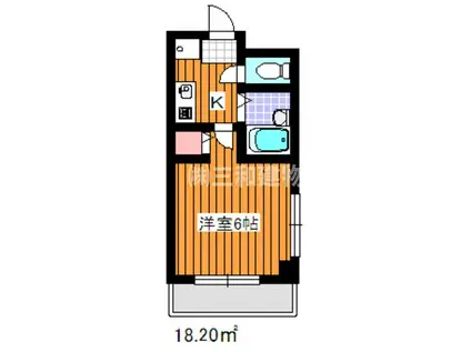 メゾンタカノ(1K/3階)の間取り写真