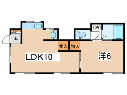 KHOUSE二俣川(1LDK/1階)の間取り写真