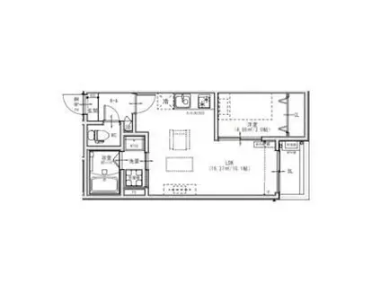 GRANDBLUENAGASUKA III(1LDK/2階)の間取り写真