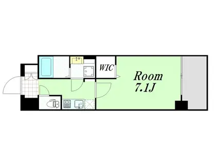 レオンコンフォート天神橋(1K/3階)の間取り写真