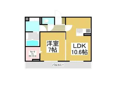 GRANDE EST(1LDK/3階)の間取り写真