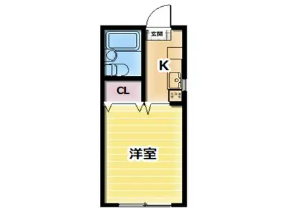 コスモ86(1K/2階)の間取り写真
