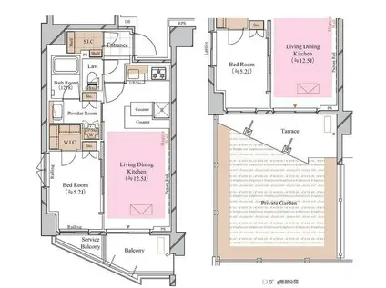ブランシエスタ糀谷(1LDK/1階)の間取り写真