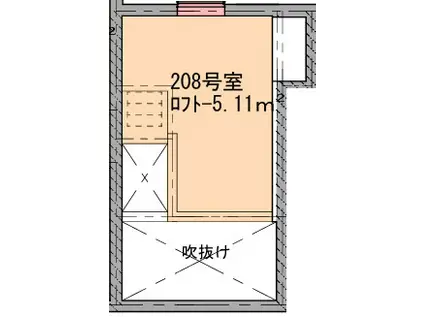 アーバンプレイス高田馬場XVI(ワンルーム/2階)の間取り写真