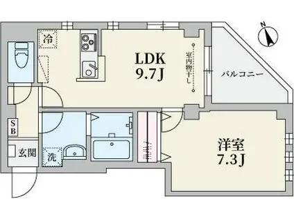 セドラ新江古田(1LDK/3階)の間取り写真