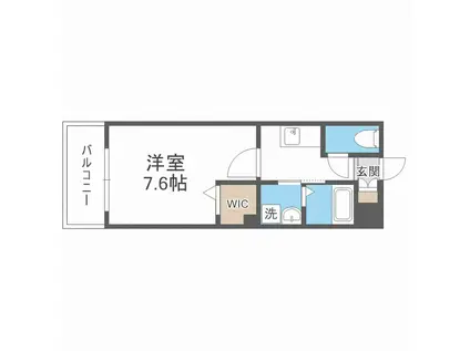 セオリー大阪ルチア(1K/6階)の間取り写真