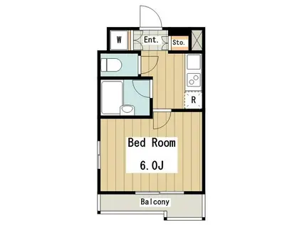 ルーブル荻窪(1K/5階)の間取り写真