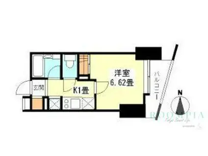 アイ・ブライト(1K/11階)の間取り写真