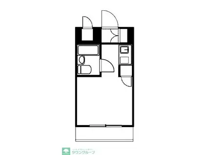 マンション森の仲間(ワンルーム/4階)の間取り写真