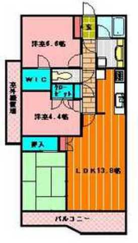 レールシティ大宮弐番館(3LDK/10階)の間取り写真