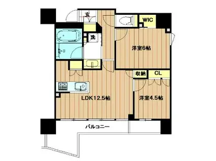 STANZ四天王寺夕陽丘(2LDK/13階)の間取り写真