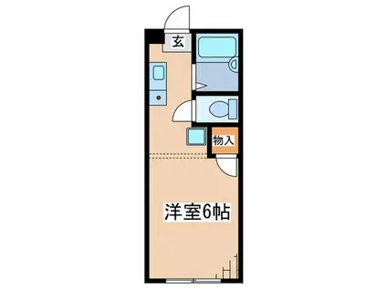 グリーンハウスエイナ(ワンルーム/1階)の間取り写真