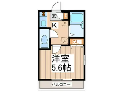 スタジオボヌール(1K/3階)の間取り写真