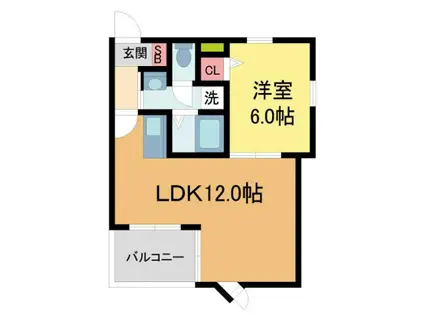 ア・コテ・ドゥ・シェヌ夙川(1LDK/3階)の間取り写真