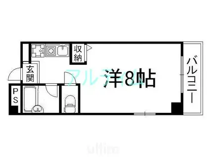 SHICATA SEPT BLDG(1K/7階)の間取り写真