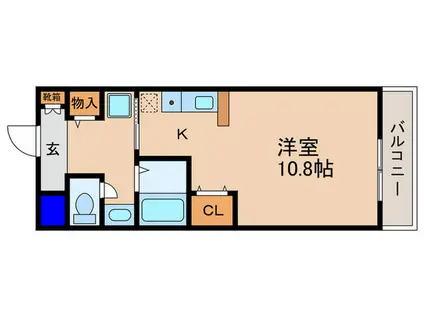 ジュネス藤(1K/1階)の間取り写真